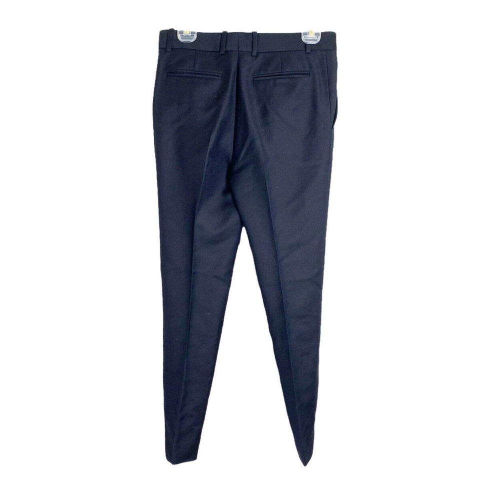 ❌SOLD❌ Celine Women’s Navy Blue High Waisted Wool Trouser Pants Sz 34 - Picture 4 of 11